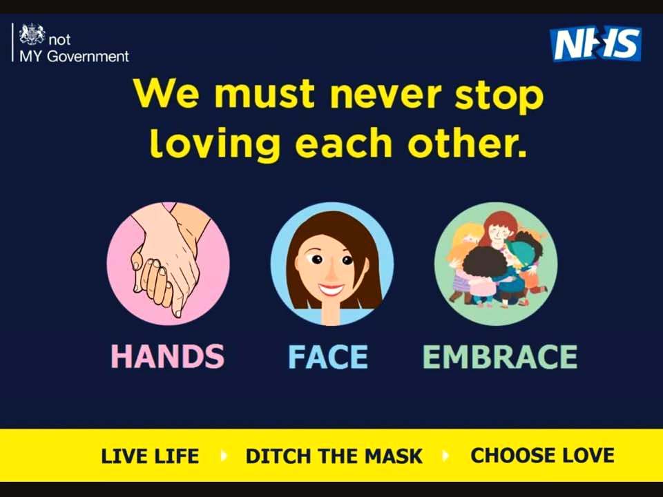 "we must never stop loving each other"
Hands. Face. Embrace