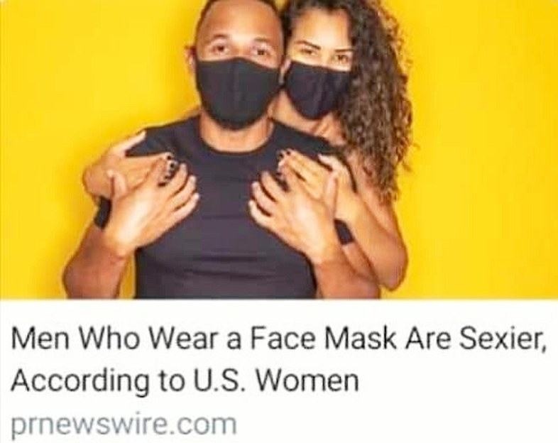 men wearing face masks are sexy